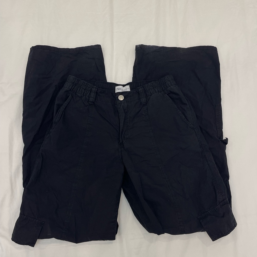 Zara Black Cargo Pants
